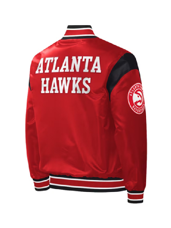 Atlanta Hawks Starter Red Force Play Varsity Jacket