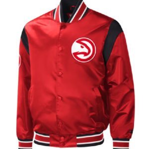 Atlanta Hawks Starter Red Force Play Varsity Jacket