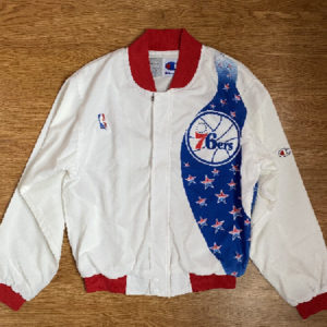 90’s Philadelphia 76ers Sixers Champion NBA Team Warm-up Jacket