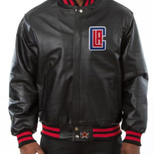 LA Clippers NBA Team JH Design Domestic Color Leather Jacket