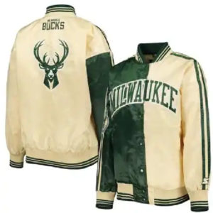 Milwaukee Bucks Starter Hunter Split Colorblock Jacket
