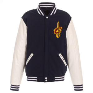 NBA Cleveland Cavaliers Jh Navy_white Reversible Jacket