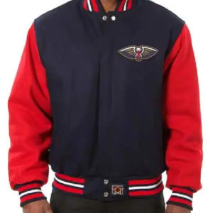 NBA New Orleans Pelicans Jh Design Domestic Two-tone Wool Jacket