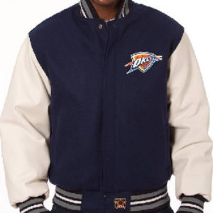 NBA Oklahoma City Thunder Jh Design Black Domestic Jacket