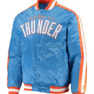 NBA Oklahoma City Thunder Starter The Offensive Varsity Satin Jacket