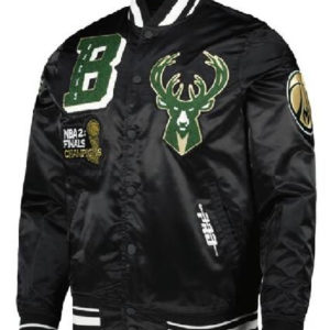 NBA Pro Standard Milwaukee Bucks Mash Up Logo Jacket