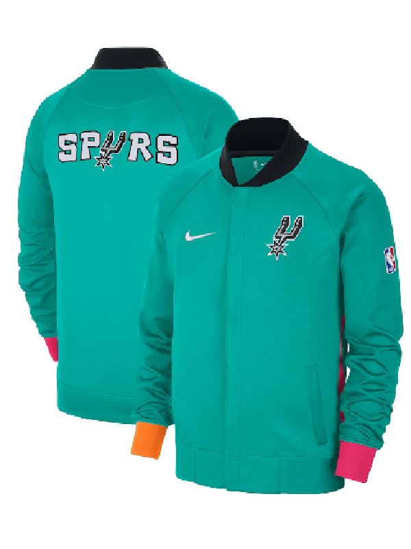 NBA San Antonio Spurs Nike Turquoise And Pink City Edition Showtime Thermaflex Jacket