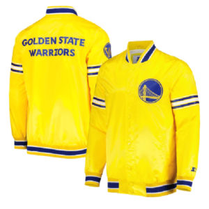 NBA Starter Gold Golden State Warriors Slider Varsity Jacket