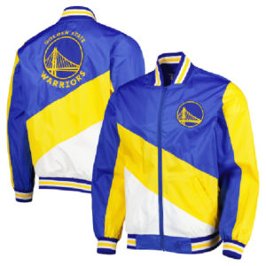 NBA Team Golden State Warriors JH Design Royal Ripstop Jacket