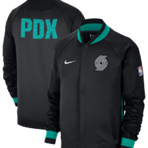 NBA Team Portland Trail Blazers Nike Black City Edition Showtime Thermaflex Jacket