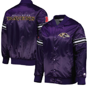 NBA Team Starter Purple Baltimore Ravens The Pick And Roll Jacket