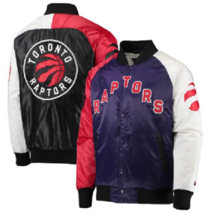 NBA Toronto Raptors Starter Purple_Red_White Tricolor Remix Raglan Jacket