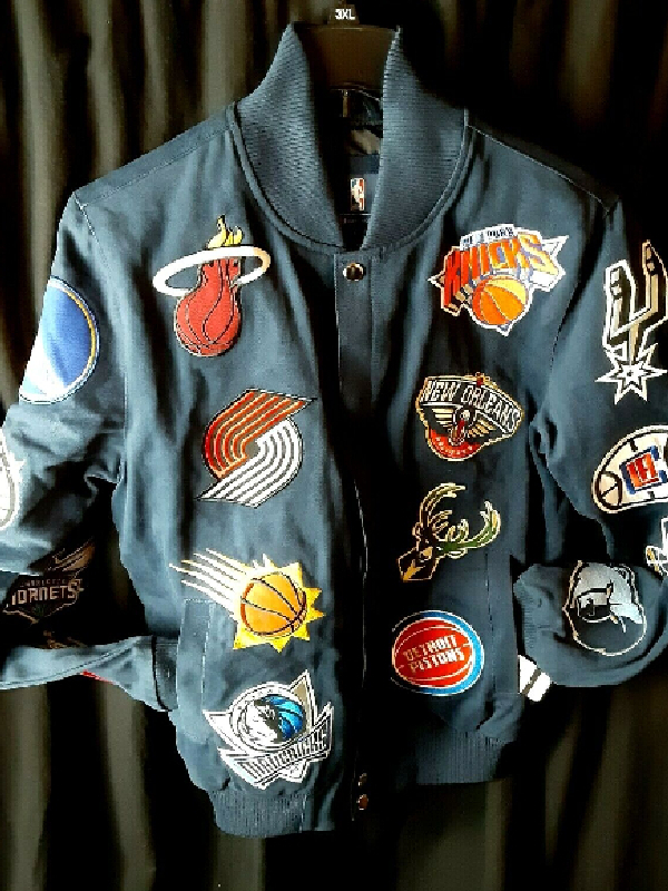 NBA Utah Jazz NBA G-III Collage Embroidered Front Snap Jacket