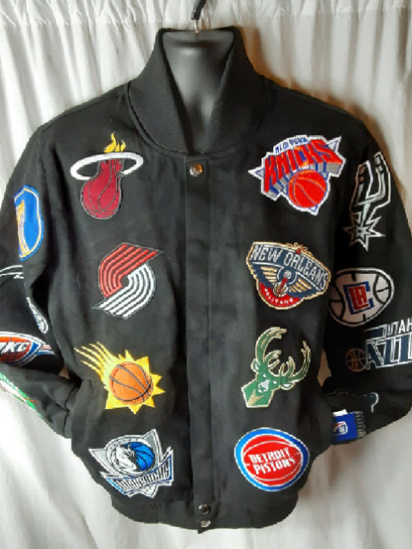 Philadelphia 76ers NBA Team G-III Collage Embroidered Front Snap Jacket