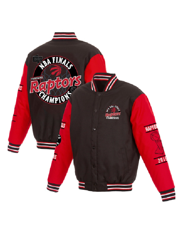 Toronto Raptors JH Design Black And Red 2019 NBA Finals Champions Jacket
