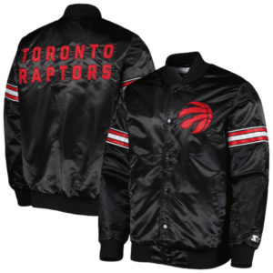 Toronto Raptors Starter Black Pick & Roll Varsity Jacket