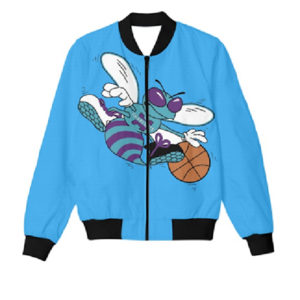 Charlotte Hornets NBA Vintage 90’s Printed Starter Blue Jacket