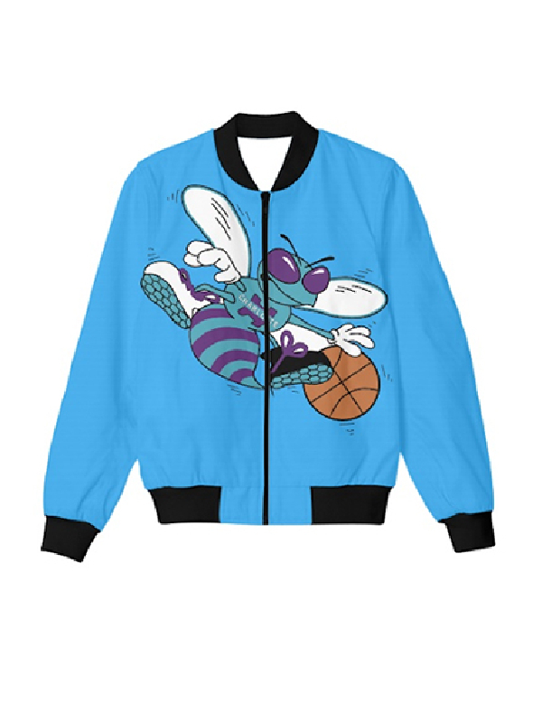 Charlotte Hornets NBA Vintage 90’s Printed Starter Blue Jacket