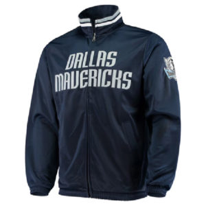 NBA Dallas Mavericks G-III Carl Banks Dual Threat Tricot Track Jacket