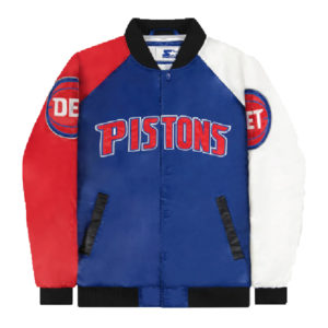 NBA Detroit Pistons Varsity Satin Jacket