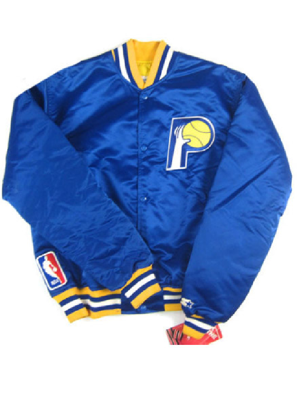 NBA Indiana Pacers Vintage NWT Starter Blue Varsity Jacket
