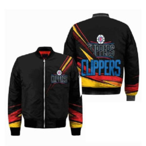 NBA LA Clippers Team Black Apparel Best Christmas Bomber Varsity Jacket