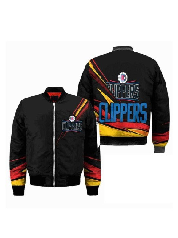 NBA LA Clippers Team Black Apparel Best Christmas Bomber Varsity Jacket