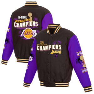 NBA Los Angeles Lakers Jh Design Black Champions Palm Jacket