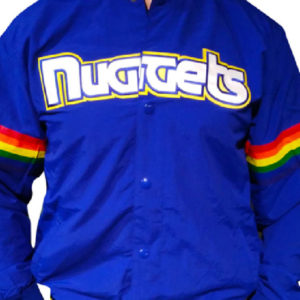 NBA Mitchell & Ness Denver Nuggets Blue Varsity Jacket