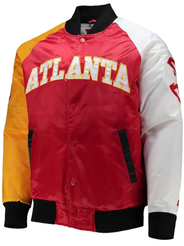 Atlanta Hawks Tricolor Satin Jacket