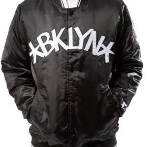 Brooklyn Nets Bomber Black Jacket