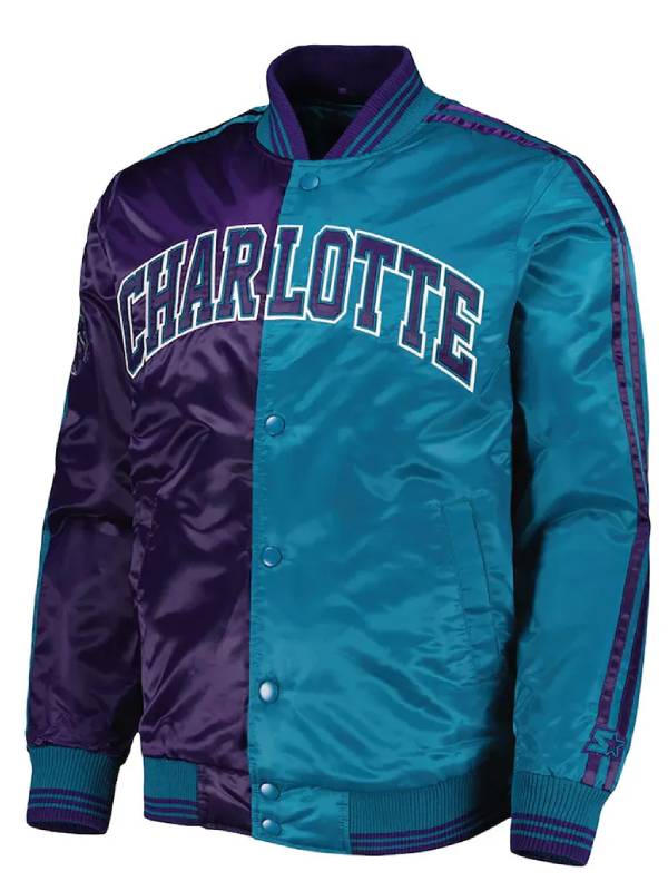 Charlotte Hornets Fast Break Purple And Teal Jacket