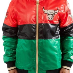 Chicago Bulls 75th Anniversary Color Block Satin Jacket
