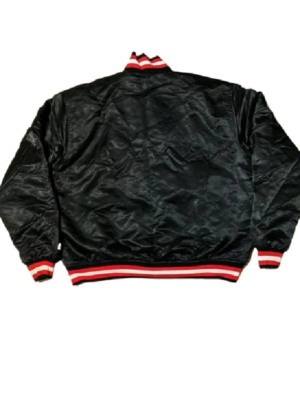 Chicago Bulls Reversible Black Satin Jacket