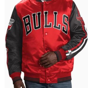 Chicago Bulls Starter Striped Satin Jacket