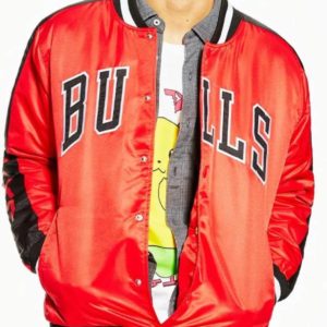 Chicago Bulls Superfans Red Bomber Jacket