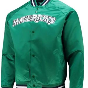 Dallas Mavericks Hardwood Classics Green Jacket