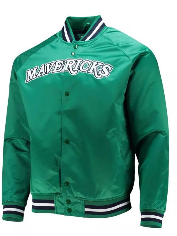 Dallas Mavericks Hardwood Classics Green Jacket