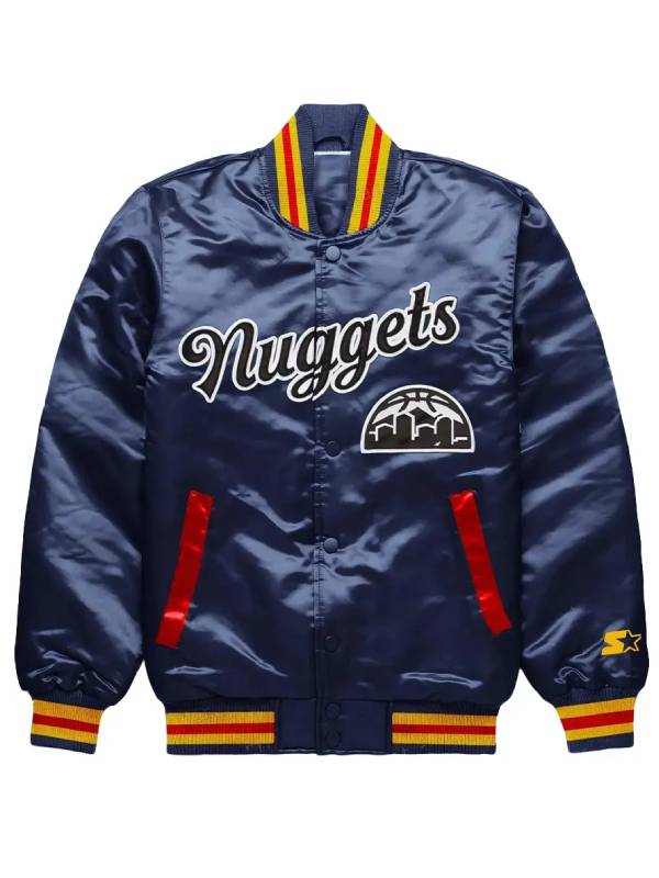 Denver Nuggets Exclusive Navy Satin Jacket