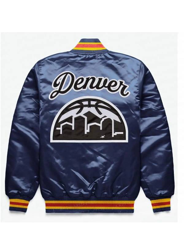 Denver Nuggets Exclusive Navy Satin Jacket