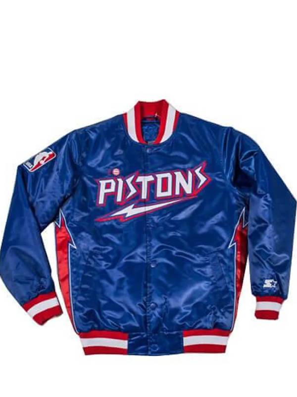 Detroit Pistons Classic Varsity Blue Jacket