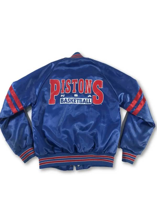 Detroit Pistons Pick and Roll Varsity Jacket