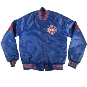 Detroit Pistons Pick and Roll Varsity Jacket