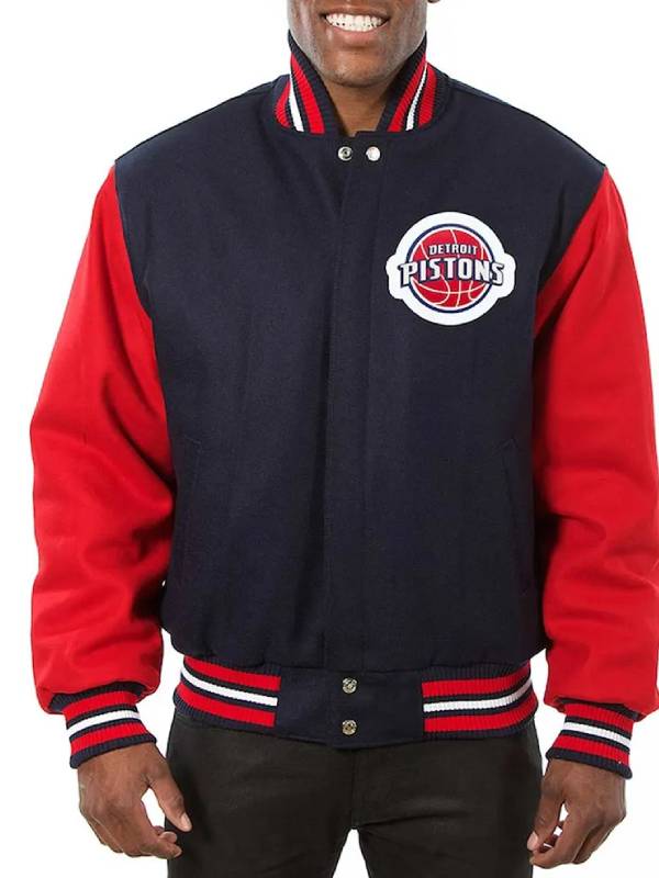 Detroit Pistons Two-Tone Varsity Jacket