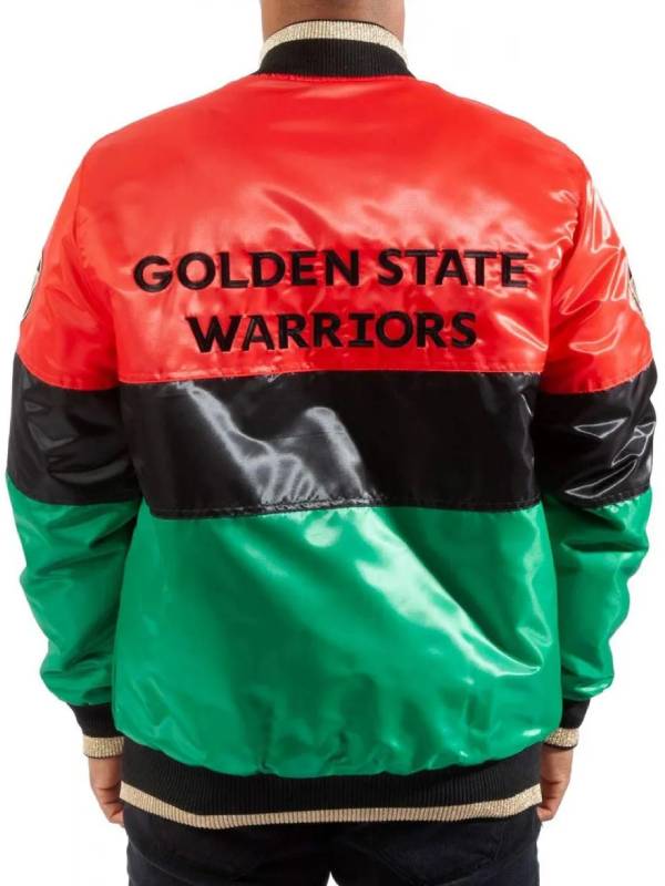 Golden State Warriors 75th Anniversary Satin Jacket