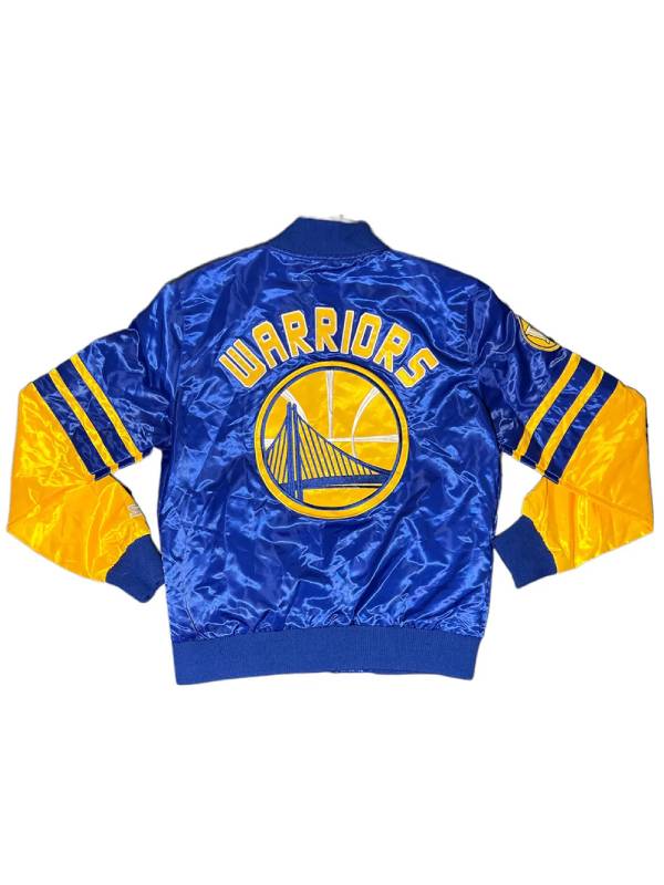 Golden State Warriors Blue And Gold Jacket