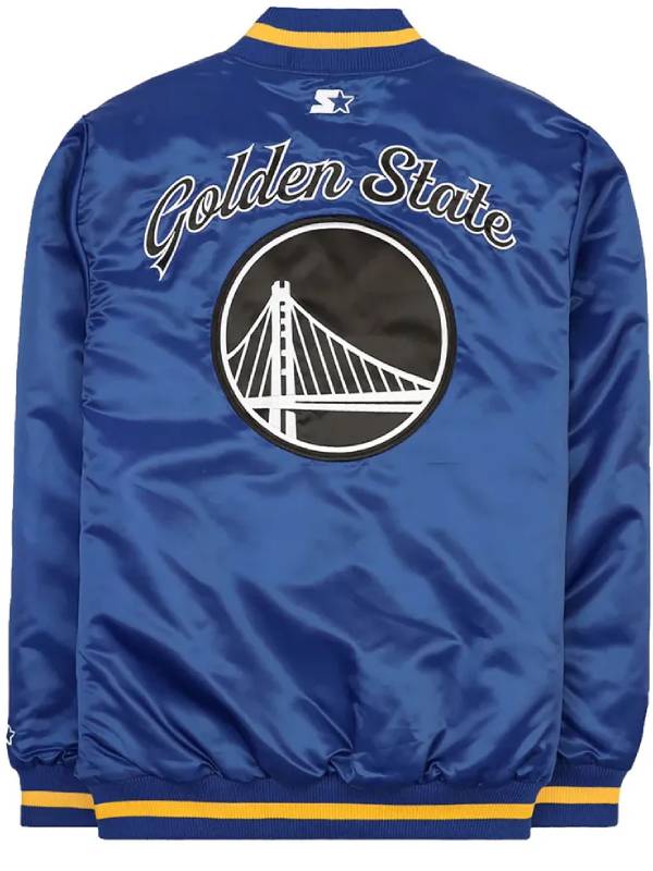 Golden State Warriors Exclusive Blue Satin Jacket