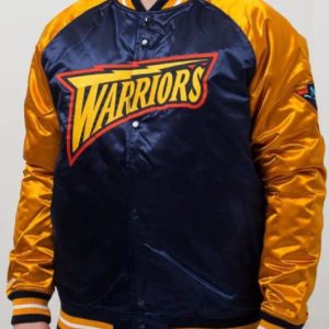 Golden State Warriors Bomber Satin Jacket