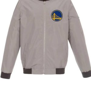 Golden State Warriors Nylon Gray Jacket