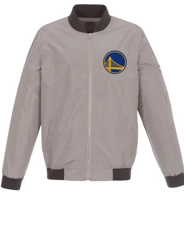 Golden State Warriors Nylon Gray Jacket